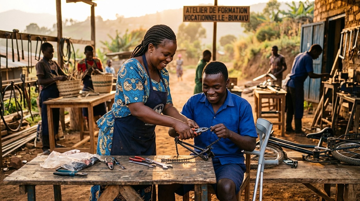 Cognitive and physical disability assistance and inclusion program in the DRC